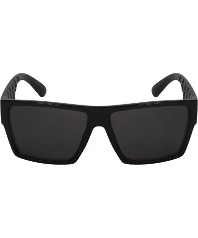 Plastic Rectangular Vintage Square Frame Sunglasses for Men Women 570111 - CB18HA7HT9S $6.16 Rectangular