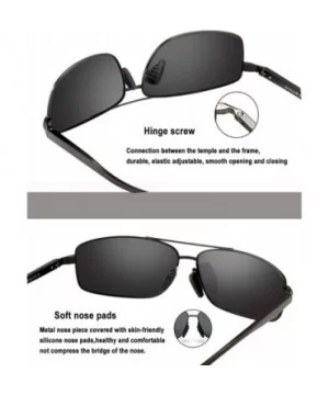 Sport Polarized Sunglasses For Men-Ultralight Rectangular Sunglasses Driving Fishing 100% UV Protection WP9006 - CN18IR7XOAU ...