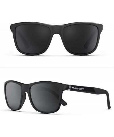 Polarized Sports Sunglasses Driving Sun Glasses Vintage Sun Glasses for Men/Wome - Napa800-c1 - C018X6ULMO6 $16.80 Wrap