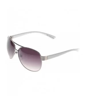 White Premium Aviator Sunglasses UV400 Lens Elegant White Edition - C6114U2DGG1 $8.02 Aviator