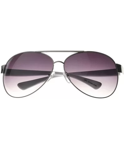 White Premium Aviator Sunglasses UV400 Lens Elegant White Edition - C6114U2DGG1 $8.02 Aviator