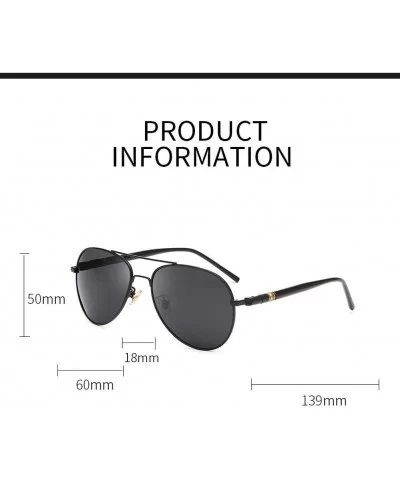 Fashion Sunglasses- Men's Anti-Glare- Driving- Polarized Sunglasses- Rectangular Metal Full-Frame C3 - C3 - CT196AWR7R6 $34.5...