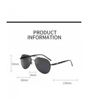 Fashion Sunglasses- Men's Anti-Glare- Driving- Polarized Sunglasses- Rectangular Metal Full-Frame C3 - C3 - CT196AWR7R6 $34.5...