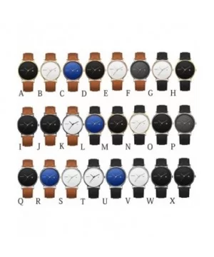 Men's Watches-Men's Fashion Slim Minimalist Watch Analogue Quartz Watches with PU Leather Strap - F - CQ18T9W7K3M $6.67 Sport