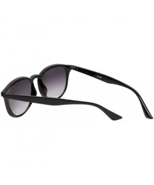 Designer Oval Reading Sunglasses 8114SR with Gradient Lenses - Black - CS18XKN97TR $9.57 Oval