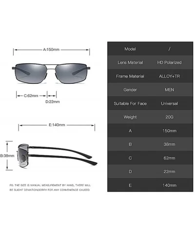 Ultra Lightweight Sunglasses for Men - Polarized UV 400 Protection - Brownlens - CZ18TGGW9AQ $47.17 Rimless