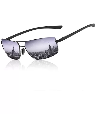 Ultra Lightweight Sunglasses for Men - Polarized UV 400 Protection - Brownlens - CZ18TGGW9AQ $47.17 Rimless