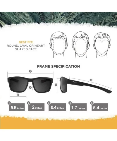 FX21 Injected PC Polarized Sports Unisex Sunglasses for Active Lifestyles - Black - C518WNLZEGI $20.21 Sport