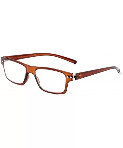 Light Weight Flexible Material Fashion Reading Glasses - Brown - CQ12120N64P $5.26 Square