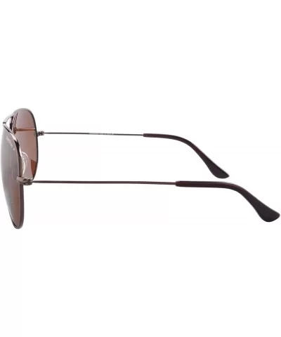 2 Pack of Sunglasses Men Women Polarized Metal Mirror UV 400 Lens Eyewear-TY301 - Brown - C5189O4DW2C $5.97 Aviator