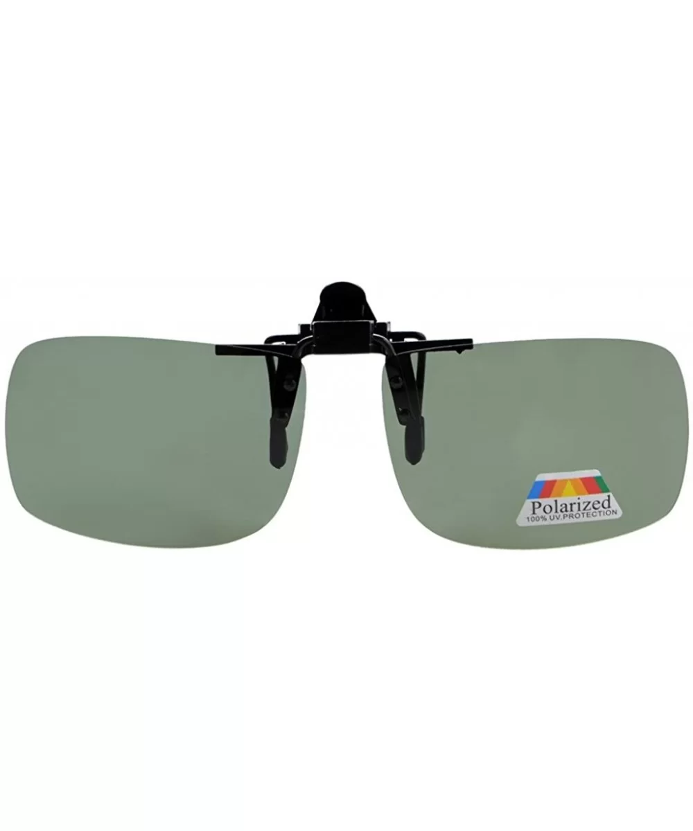 Polarized Flip up Sunglasses Clip on - G15 New - CQ126NIY9BP $6.89 Rectangular