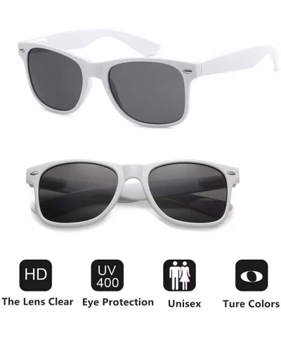 Wholesale Sunglasses Bulk for Adults Party Favors Retro Classic Shades 10 Pack - White - C018RLCTWDW $15.58 Wayfarer