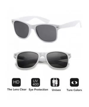 Wholesale Sunglasses Bulk for Adults Party Favors Retro Classic Shades 10 Pack - White - C018RLCTWDW $15.58 Wayfarer