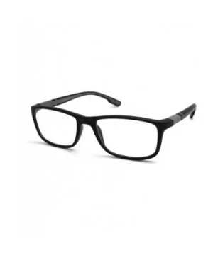 Soft Matte Black w/ 2 Tone Reading Glasses Spring Hinge 0.74 Oz - Z1 Matte Black Matte Grey - CN18SAQ3U49 $15.10 Rectangular