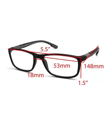 Soft Matte Black w/ 2 Tone Reading Glasses Spring Hinge 0.74 Oz - Z1 Matte Black Matte Grey - CN18SAQ3U49 $15.10 Rectangular