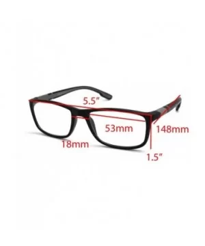 Soft Matte Black w/ 2 Tone Reading Glasses Spring Hinge 0.74 Oz - Z1 Matte Black Matte Grey - CN18SAQ3U49 $15.10 Rectangular