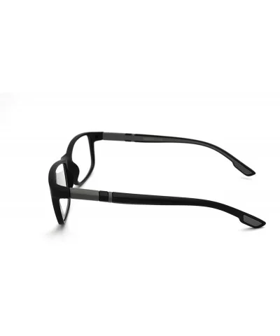 Soft Matte Black w/ 2 Tone Reading Glasses Spring Hinge 0.74 Oz - Z1 Matte Black Matte Grey - CN18SAQ3U49 $15.10 Rectangular