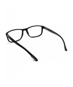 Soft Matte Black w/ 2 Tone Reading Glasses Spring Hinge 0.74 Oz - Z1 Matte Black Matte Grey - CN18SAQ3U49 $15.10 Rectangular