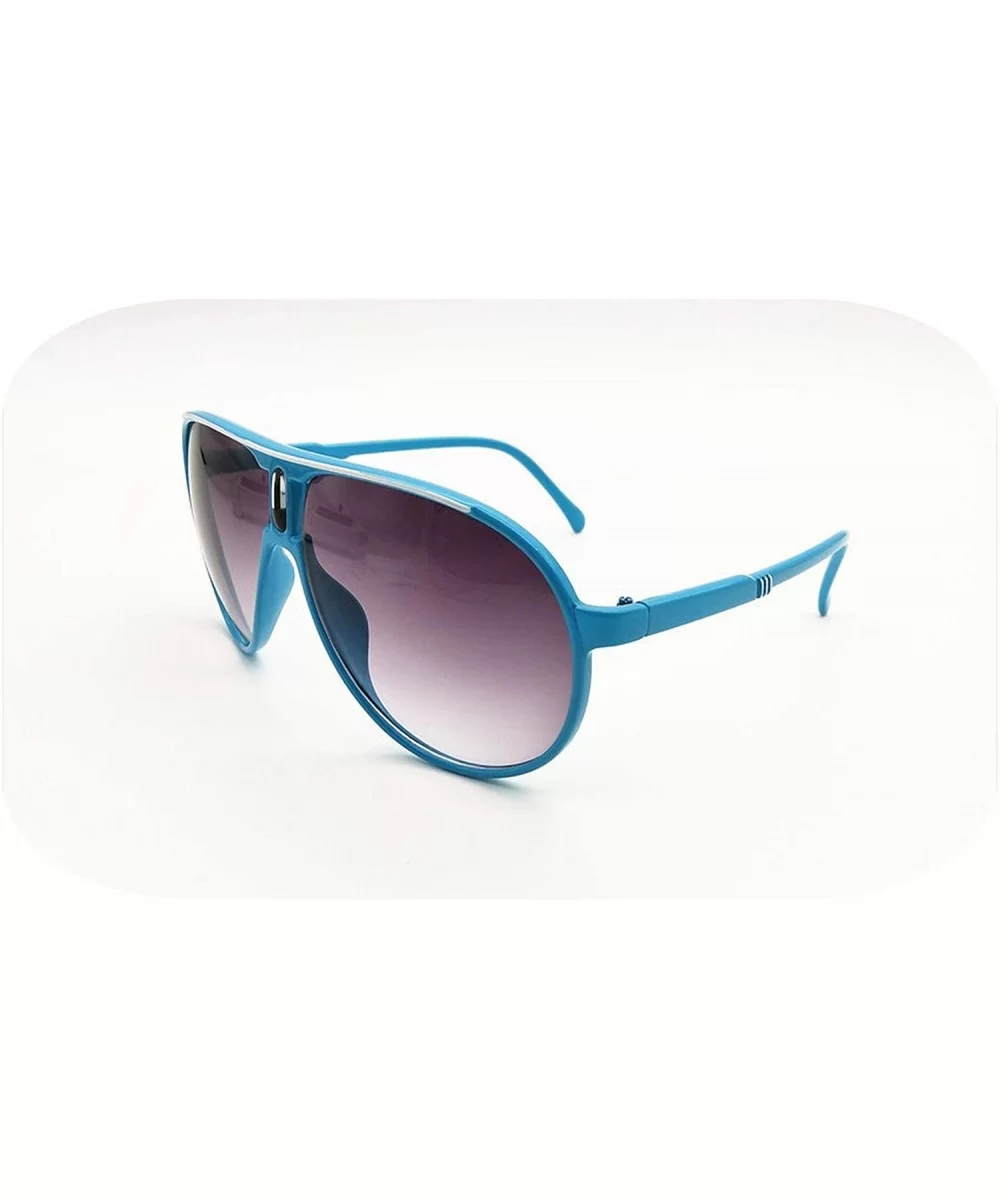 New Fashion Men Women Sunglasses Unisex Retro Outdoor Sport Ultralight Glasses UV400 - Cyan - CL19856DM9K $13.34 Goggle