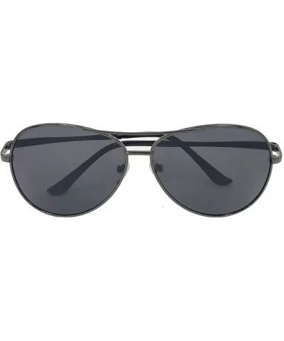 Classic Aviator Sport Sunglasses for Men Polarized UV 400 Protection - Metal Grey - CO18SXDYSHG $16.11 Aviator