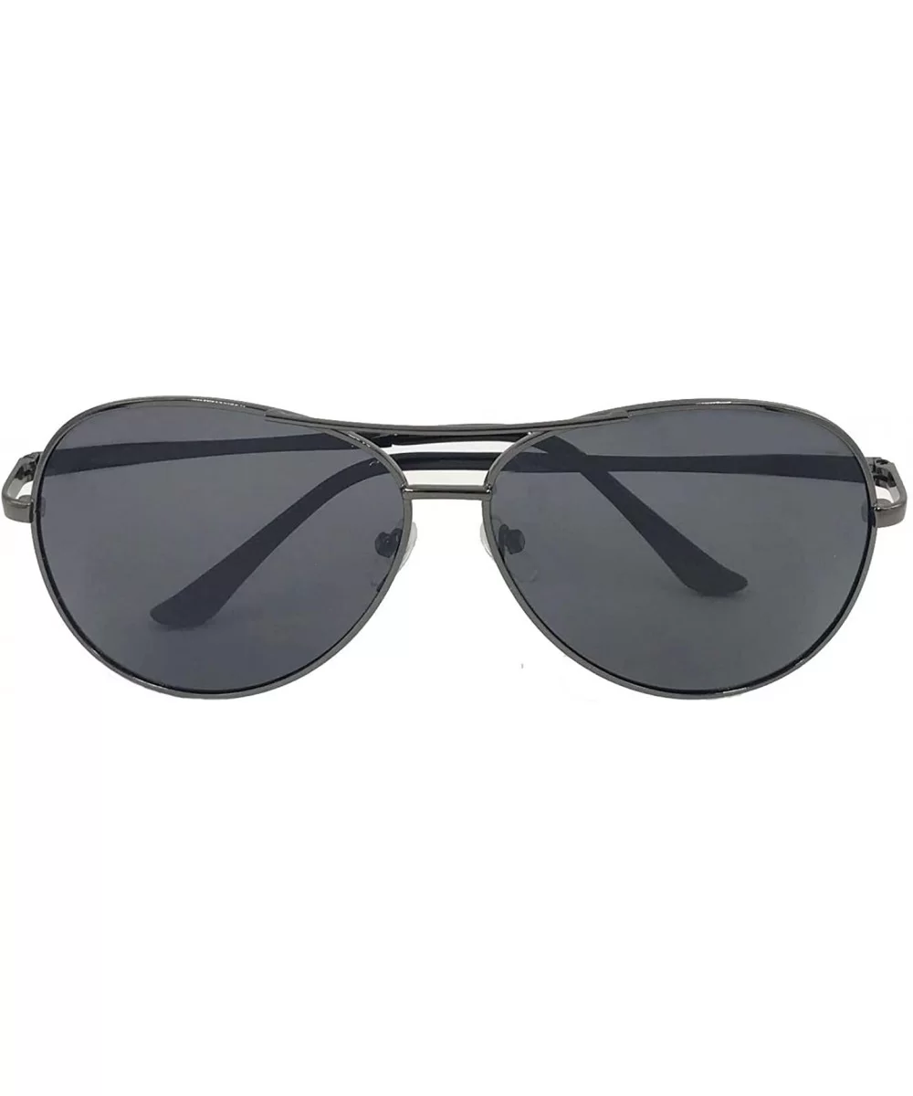 Classic Aviator Sport Sunglasses for Men Polarized UV 400 Protection - Metal Grey - CO18SXDYSHG $16.11 Aviator