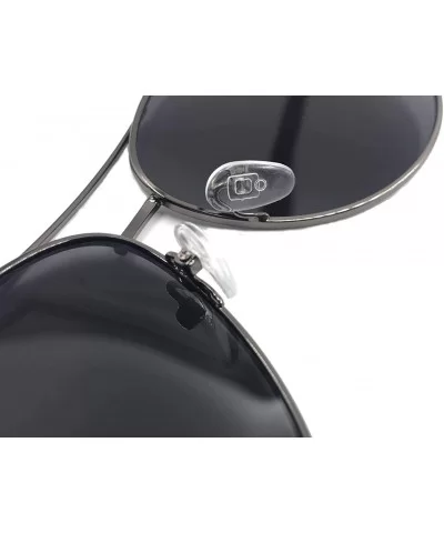 Classic Aviator Sport Sunglasses for Men Polarized UV 400 Protection - Metal Grey - CO18SXDYSHG $16.11 Aviator