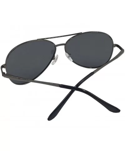 Classic Aviator Sport Sunglasses for Men Polarized UV 400 Protection - Metal Grey - CO18SXDYSHG $16.11 Aviator