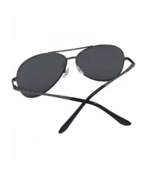 Classic Aviator Sport Sunglasses for Men Polarized UV 400 Protection - Metal Grey - CO18SXDYSHG $16.11 Aviator