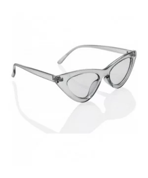 Cat Eye 1990's Retro Style Color Tone Lens for Women IL1003 - Crystal Grey - CC18KE490UR $7.45 Cat Eye