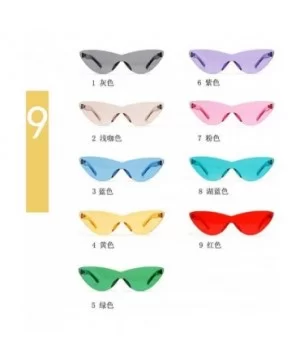 Fashion Frameless Sunglasses Vintage glasses - Yellow - CY18SSOEHQQ $10.14 Rectangular