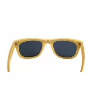 Real Solid Handmade Wooden Sunglasses for Men- Polarized Lenses with Gift Box - Bamboo - CI18S83WL36 $27.73 Rectangular