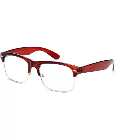 Babo" Slim Oval Style Celebrity Fashionista Pattern Temple Reading Glasses Vintage - 9055 Brown - CD1268012XV $7.52 Oversized