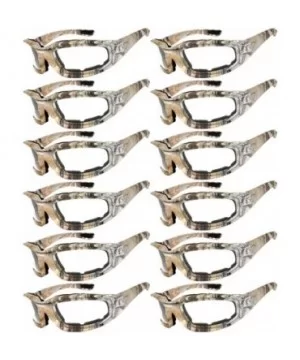 Set of 12 Pairs Motorcycle CAMO Padded Foam Sport Glasses Colored Lens - Camo2_clear_12_pairs - CT1855IRT99 $44.61 Sport