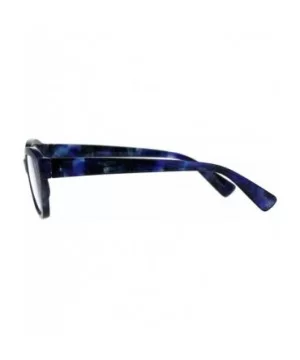 Womens Luxury Fashion Narrow Cat Eye Style Plastic Frame Reading Glasses - Blue Marble - CV1827YCH6I $5.54 Oval