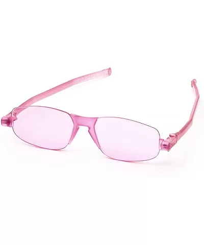 Solemio Kiss - Wild Colorful Flat Folding Sunglasses - Lovely Rose - C3188W3SUA3 $23.54 Oval