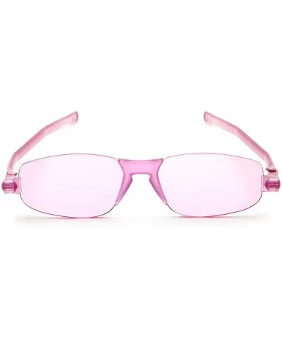 Solemio Kiss - Wild Colorful Flat Folding Sunglasses - Lovely Rose - C3188W3SUA3 $23.54 Oval