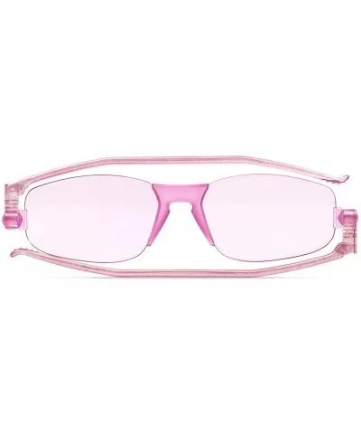 Solemio Kiss - Wild Colorful Flat Folding Sunglasses - Lovely Rose - C3188W3SUA3 $23.54 Oval