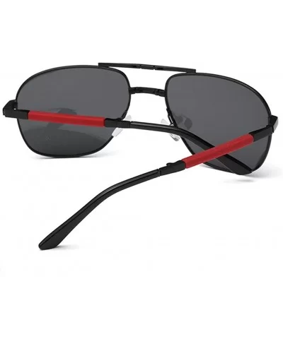 Unisex Summer Polarized Folding Eyebrow Pencil Sunglasses Fashion Glasses - Red - C51905ALHN5 $10.11 Square