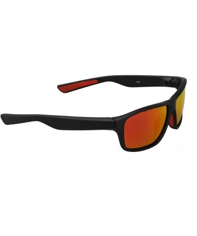 Polarized Sports Sunglasses for Driving golf Fishing Men Women - Black/Red - CO18E5LU5ZC $13.71 Sport