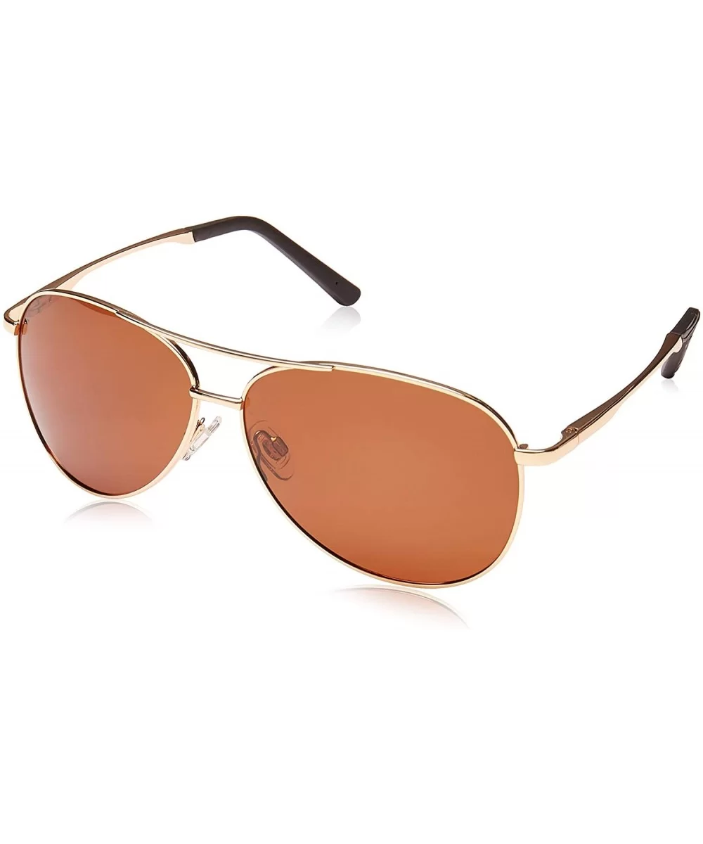 Classic Polarized Aviator Sunglasses for Men Women Metal Frame with Spring Hinges UV 400 Protection - CQ18H0AY3D0 $8.91 Overs...