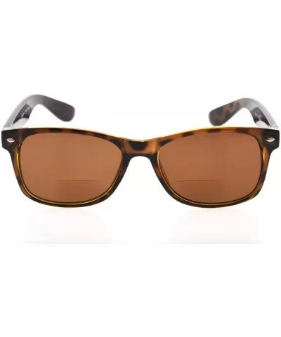 Classic Bifocal Sunshine Readers Bifocal Sunglasses+1.25 - Brown Lens - C917YI62YIQ $9.50 Rectangular