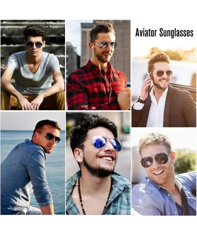 Aviator Sunglasses for Men- Classic Eyewear with Sun Glasses Case- UV400 Protection- Ultra Lightweight - CL123L2LDRT $11.66 S...