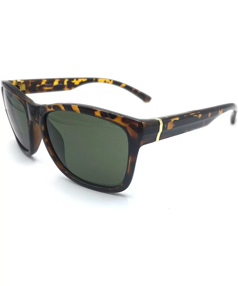 Classic Rectangle Fashion Sunglasses - Tortoise - CC18THHX3D0 $12.33 Rectangular