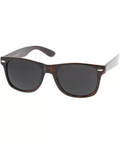 Retro Wide Arm Neutral Colored Lens Horn Rimmed Sunglasses 55mm - 2 Pack - Shiny Tortoise - CU12N2NOY1G $14.56 Wayfarer