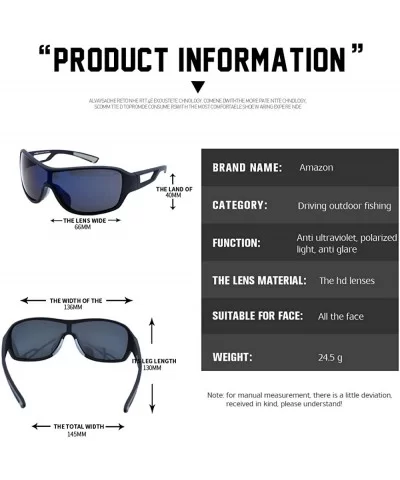 Polarized Designer Fashion Sports Sunglasses for Baseball Cycling Fishing Golf - CT18E85TQG5 $11.45 Sport