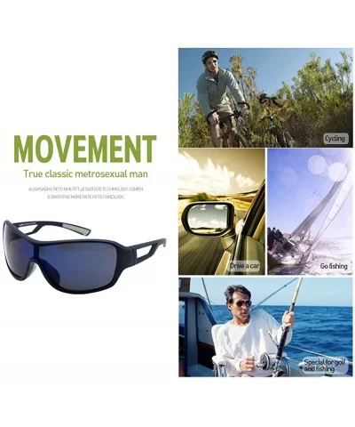 Polarized Designer Fashion Sports Sunglasses for Baseball Cycling Fishing Golf - CT18E85TQG5 $11.45 Sport