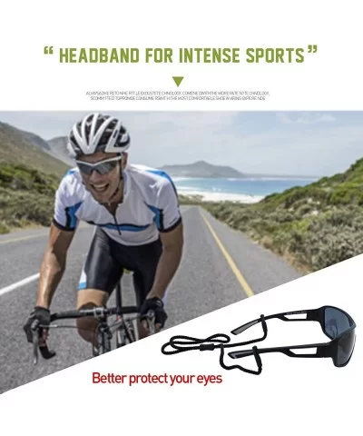 Polarized Designer Fashion Sports Sunglasses for Baseball Cycling Fishing Golf - CT18E85TQG5 $11.45 Sport