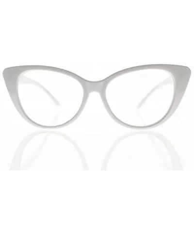 Women Magnification Stylish Vintage Cat Eye Tortoise Reading Glasses Readers - White - C9184AL4I5M $5.04 Cat Eye