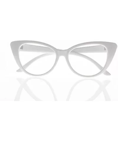 Women Magnification Stylish Vintage Cat Eye Tortoise Reading Glasses Readers - White - C9184AL4I5M $5.04 Cat Eye