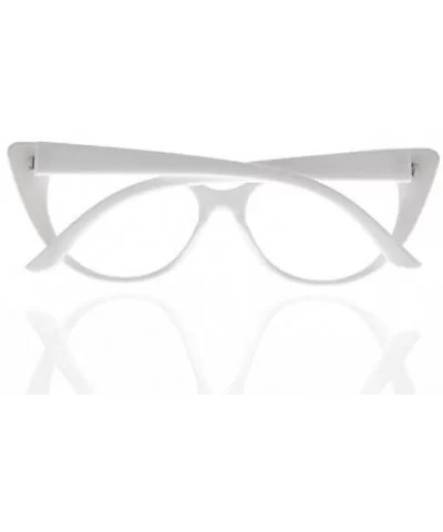 Women Magnification Stylish Vintage Cat Eye Tortoise Reading Glasses Readers - White - C9184AL4I5M $5.04 Cat Eye